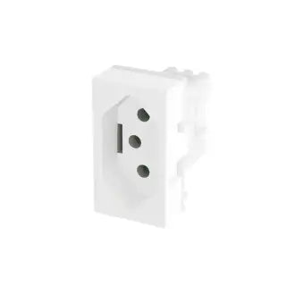 Tomada 2P+T 20A S/Placa Branco Módulo Fame