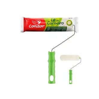 Rolo Lã Natural 15Cm C/Suporte Condor 958