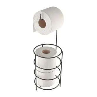 Suporte Papel Higiênico 3 Papéis Preto Stolf