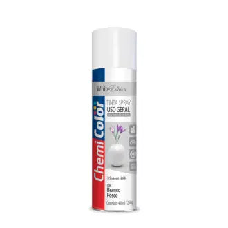 Tinta Spray Branco Fosco 6X400 Chemicolor