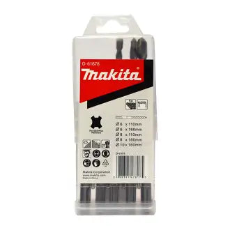 Broca Vídea Sds Conjunto 5 Peças (6,8,10) Makita