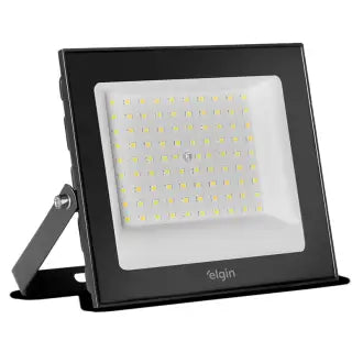 Refletor Led 100W Preto 6500K Elgin Bivolt