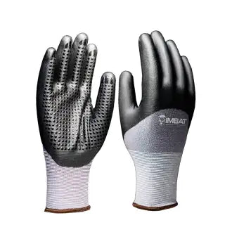 Luva Malha Banhada Microfoam Nitril 10Xg Preta Imbat