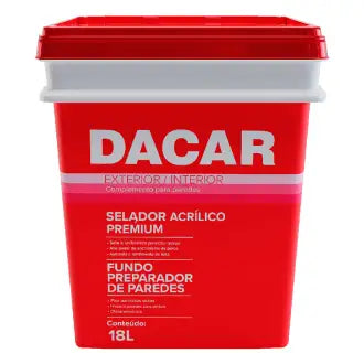 Selador Acrílica Parede 18L Dacar