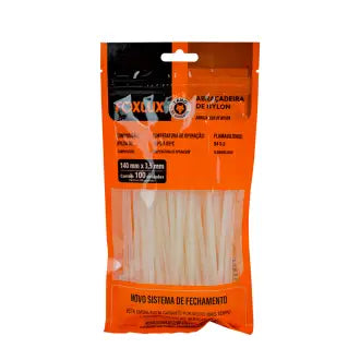Abraçadeira Nylon 140Mmx3,5 Branca Foxlux C100