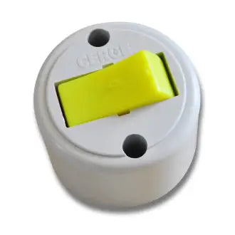 Interruptor Sobrepor 1 Tecla Simples Cinza Redondo Cerge C20