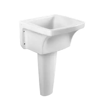 Tanque Louça Branco 50X50cm C/Coluna Icasa