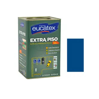 Tinta Piso Interior Exterior Eucatex 18L Fosco Azul