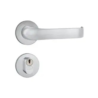 Fechadura Externa Alavanca Inox Esc.803/37 R.Redonda