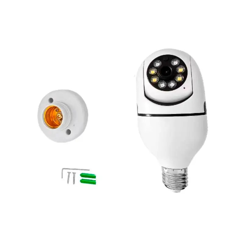 Câmera De Segurança Colorida Robô Lâmpada Led
