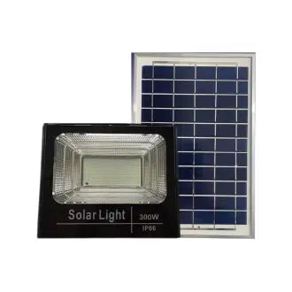Refletor Led 300W Solar Controle Remoto Triângulo