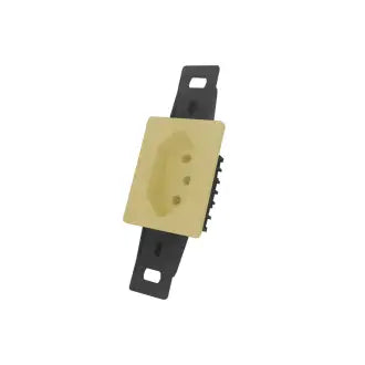 Tomada Condulete S/Placa 10A 2P+T Amarela Blux