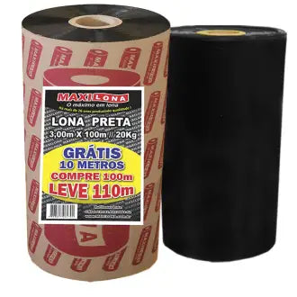Lona Preta Maxilona 3X100 Ref.120 20Kg