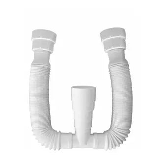 Sifão Sanfonado Duplo Branco 720Mm Socelplast