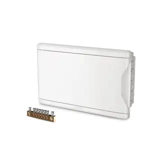 Quadro Disjuntor Pvc Embutir 12 Brancos C/Barramento Krona