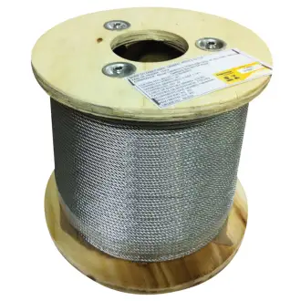 Cabo De Aço 4.0Mm 5/32" 6X7af Galvanizado 250M Starfer