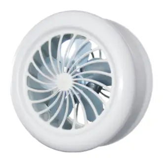 USO RESIDENCIAL - POTENCIA DE 1/12 HP - 1700 RPM - VAZAO DE 550 M3 DE AR/HORA - 130 WATTS - TAM 25CM - COR BRANCA - BIVO LT
