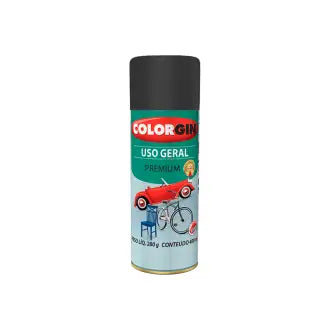 Tinta Spray Automotiva 5400 Preto Fosco 6X400 Colorgin