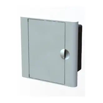 Quadro Disjuntor Pvc Embutir 3 Preto / 4 Branco Branco Taf