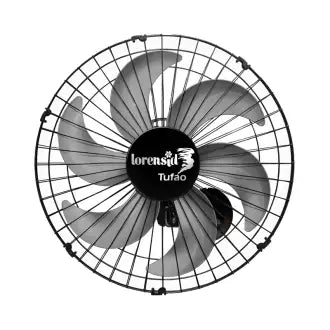 Ventilador Parede 50Cm Preto Tufão Bivolt