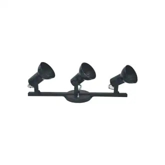 Spot P/3 Lâmpadas 20W Bivolt Preto Trilho Gazplast