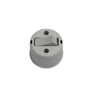 Interruptor Sobrepor 1 Tecla Simples Cinza Redondo Pluzie C12
