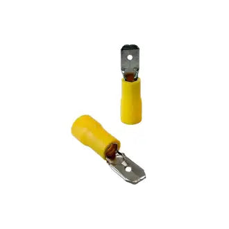 Terminal Macho Pré Isolado 4X6mm Amarelo C100