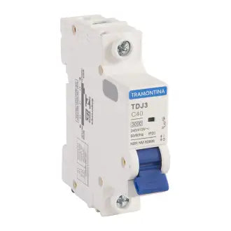Disjuntor Unipolar 40A Branco Din Tramontina