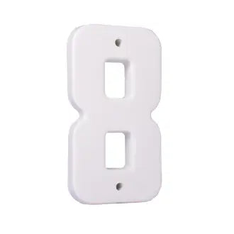Algarismo Residencial 8 19Cm Branco Macloren