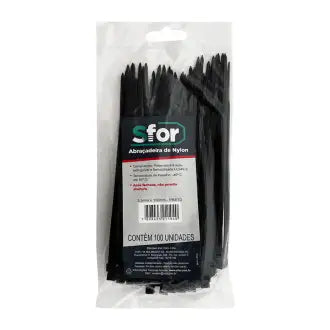 Abraçadeira Nylon 150Mmx3,5 Preta Sfor C100