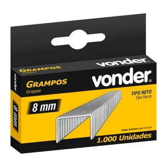 Grampo P/Grampeador Tapeceiro 8Mm C1000 Vonder