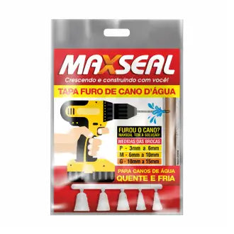 Tapa Furo P/Cano D'água Pvc 10X5 Maxseal
