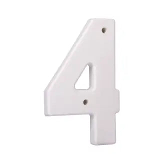 Algarismo Residencial 4 19Cm Branco Macloren