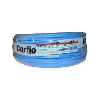 Cabo Flexível 1Kv 10,0Mm Azul Corfio C100
