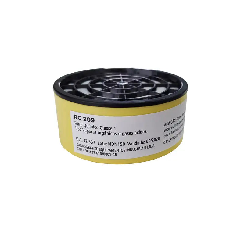 Filtro P/Respirador Agro Rc209 Carbografite