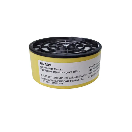 Filtro P/Respirador Agro Rc209 Carbografite