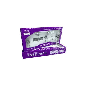Acessório Banheiro 5 Peças Metal Vegas Fabrimar