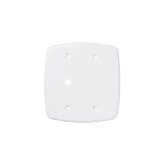 Placa 4X4 Furo Central Branca Pluzie