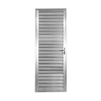 Porta Alumínio Lado Esquerdo Veneziana 80X210 Aluvid