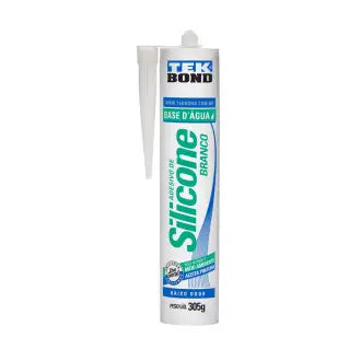 Cola Silicone Base D'água 305G Branca Tekbond