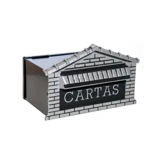 Caixa De Correio Muro Ferro/Alumínio Curta