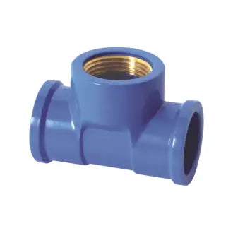 Te Azul Latão 20X20x1/2 Soldável Krona C20