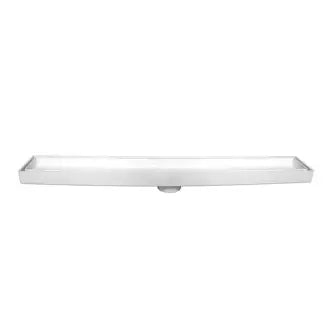 Ralo Invisível Linear 5X90cm Branco