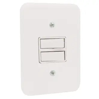 Interruptor 2 Simples 2X4 10A Branco Radial C20