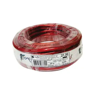 Cabo P/Som 21Mm Power Vermelho Cabomix C25m