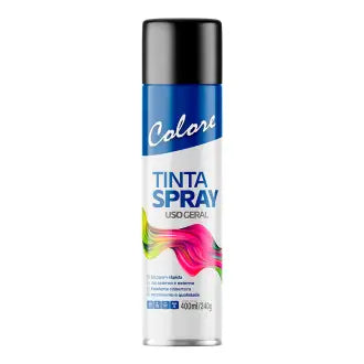 Tinta Spray Preto Brilhante 6X400 Colore