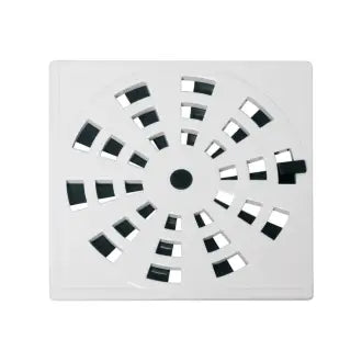Grelha Quadrada Rotativa Plástica 15X15 Branca Grb5