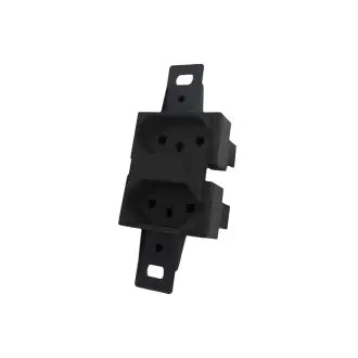 Tomada Condulete Dupla S/Placa 20A Preta Blux
