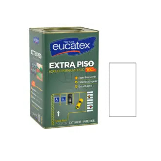 Tinta Piso Interior Exterior Eucatex 18L Fosco Branco