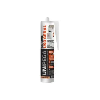 Cola Silicone Uso Geral Transparente 260G Unipega
